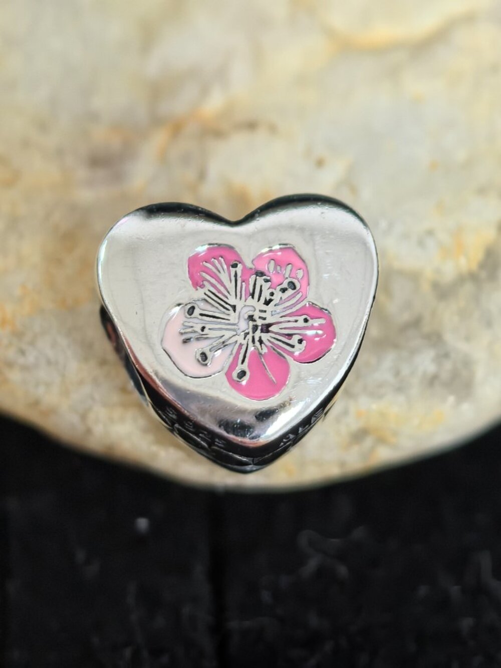 Pandora Limited Edition Hawaiian Flower Heart Charm, S925 Silver (Women's)